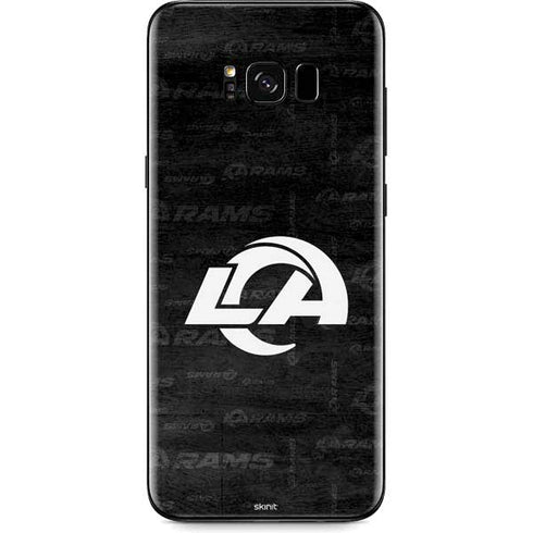 NFL Los Angeles Rams Black & White Galaxy S8 Skin