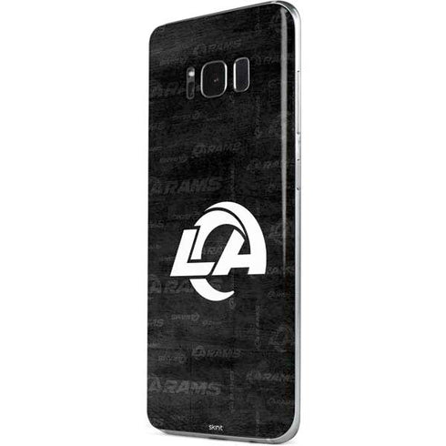 NFL Los Angeles Rams Black & White Galaxy S8 Skin