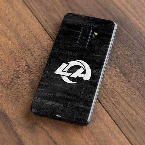 NFL Los Angeles Rams Black & White Galaxy S9 Plus Skin
