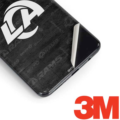 NFL Los Angeles Rams Black & White Galaxy S9 Skin