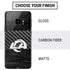 NFL Los Angeles Rams Black & White Galaxy S9 Skin