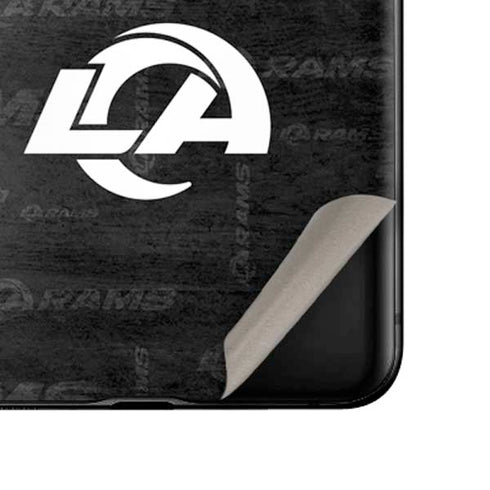 NFL Los Angeles Rams Black & White Galaxy Z Flip Skin