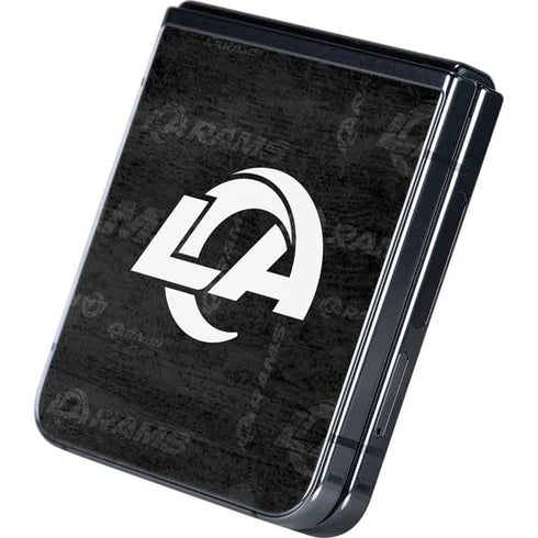 NFL Los Angeles Rams Black & White Galaxy Z Flip5 5G Skin