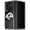 NFL Los Angeles Rams Black & White Galaxy Z Fold4 5G Clear Case