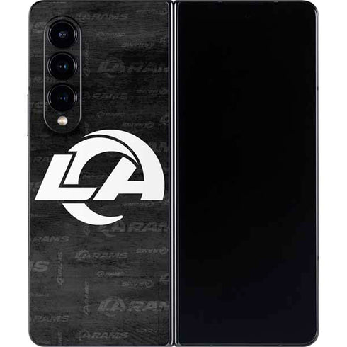 NFL Los Angeles Rams Black & White Galaxy Z Fold4 5G Skin