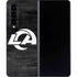 NFL Los Angeles Rams Black & White Galaxy Z Fold4 5G Skin
