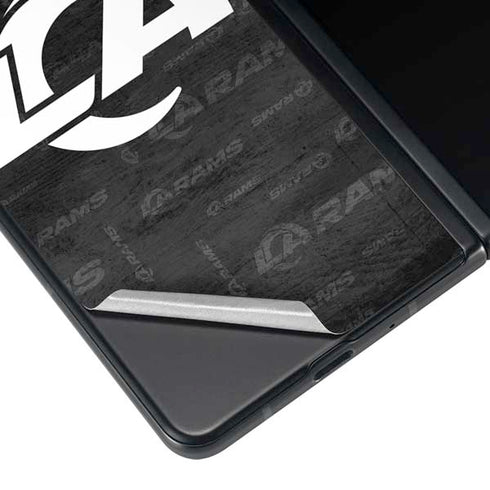 NFL Los Angeles Rams Black & White Galaxy Z Fold4 5G Skin