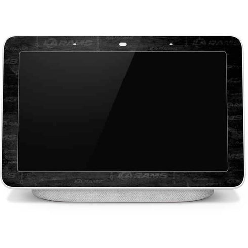 NFL Los Angeles Rams Black & White Google Home Hub Skin