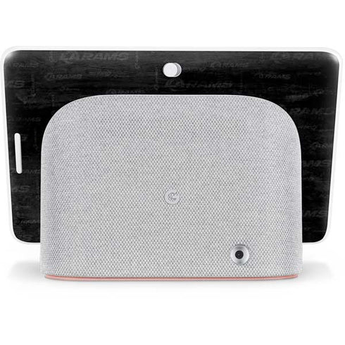 NFL Los Angeles Rams Black & White Google Home Hub Skin