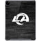 NFL Los Angeles Rams Black & White iPad Pro 12.9in (2020) Clear Case