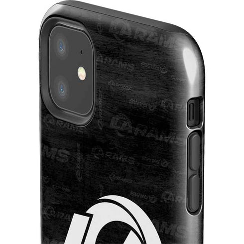 NFL Los Angeles Rams Black & White iPhone 11 Impact Case
