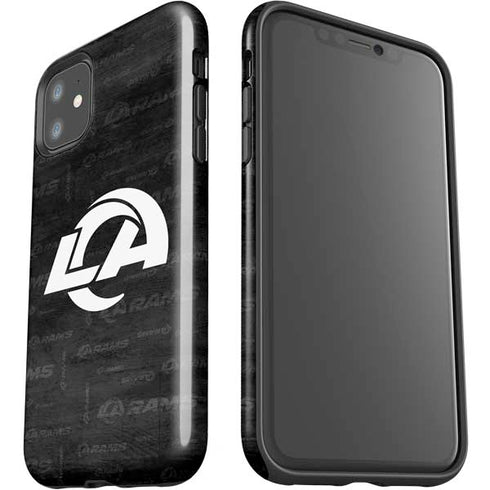 NFL Los Angeles Rams Black & White iPhone 11 Impact Case