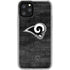 NFL Los Angeles Rams Black & White iPhone 11 Pro Clear Case