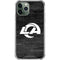 NFL Los Angeles Rams Black & White iPhone 11 Pro Max Clear Case