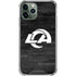 NFL Los Angeles Rams Black & White iPhone 11 Pro Max Clear Case