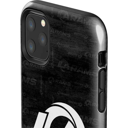 NFL Los Angeles Rams Black & White iPhone 11 Pro Max Impact Case