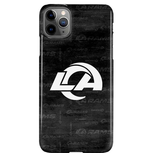 NFL Los Angeles Rams Black & White iPhone 11 Pro Max Lite Case