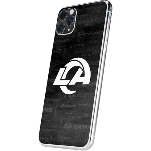 NFL Los Angeles Rams Black & White iPhone 11 Pro Max Skin