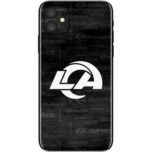 NFL Los Angeles Rams Black & White iPhone 11 Skin