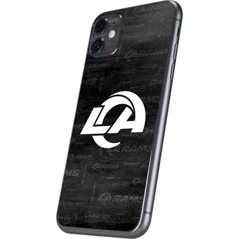 NFL Los Angeles Rams Black & White iPhone 11 Skin