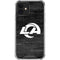 NFL Los Angeles Rams Black & White iPhone 12 Clear Case