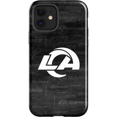 NFL Los Angeles Rams Black & White iPhone 12 Impact Case