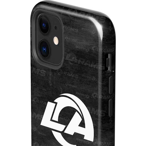 NFL Los Angeles Rams Black & White iPhone 12 Impact Case