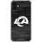 NFL Los Angeles Rams Black & White iPhone 12 Mini Clear Case