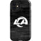 NFL Los Angeles Rams Black & White iPhone 12 Mini Impact Case