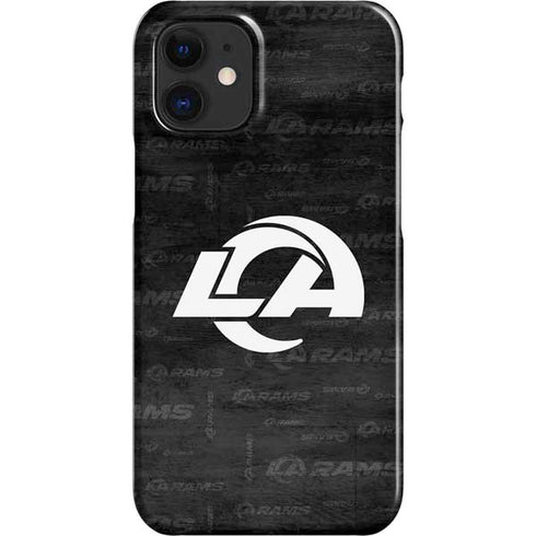 NFL Los Angeles Rams Black & White iPhone 12 Mini Lite Case