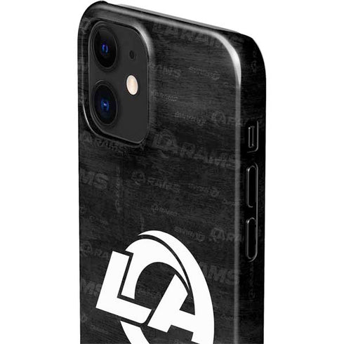 NFL Los Angeles Rams Black & White iPhone 12 Mini Lite Case