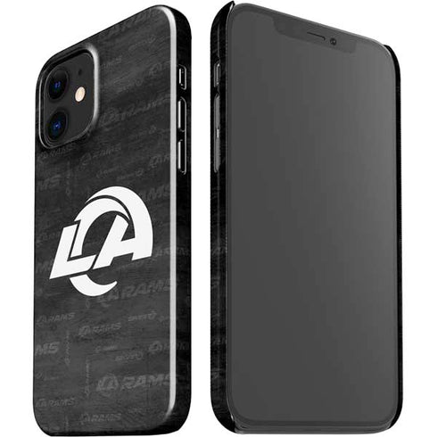NFL Los Angeles Rams Black & White iPhone 12 Mini Lite Case
