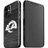 NFL Los Angeles Rams Black & White iPhone 12 Mini Lite Case