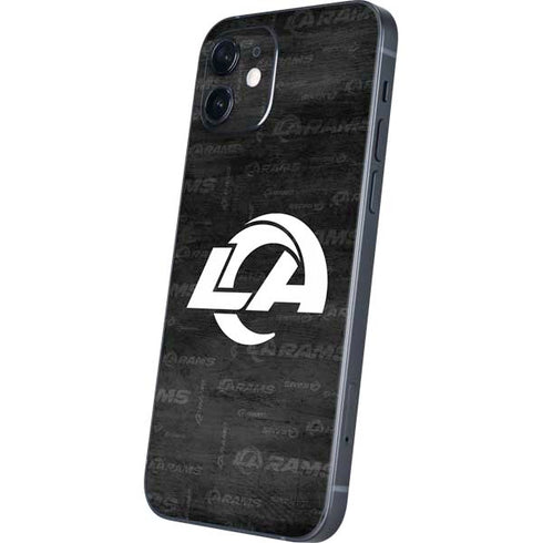NFL Los Angeles Rams Black & White iPhone 12 Mini Skin