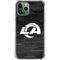NFL Los Angeles Rams Black & White iPhone 12 Pro Max Clear Case