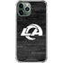 NFL Los Angeles Rams Black & White iPhone 12 Pro Max Clear Case