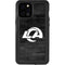 NFL Los Angeles Rams Black & White iPhone 12 Pro Max Waterproof Case