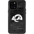 NFL Los Angeles Rams Black & White iPhone 12 Pro Max Waterproof Case