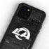 NFL Los Angeles Rams Black & White iPhone 12 Pro Waterproof Case