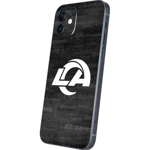 NFL Los Angeles Rams Black & White iPhone 12 Skin
