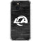 NFL Los Angeles Rams Black & White iPhone 13 Clear Case