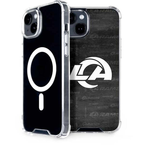 NFL Los Angeles Rams Black & White iPhone 13 MagSafe Case