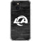 NFL Los Angeles Rams Black & White iPhone 13 Mini Clear Case