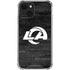 NFL Los Angeles Rams Black & White iPhone 13 Mini Clear Case
