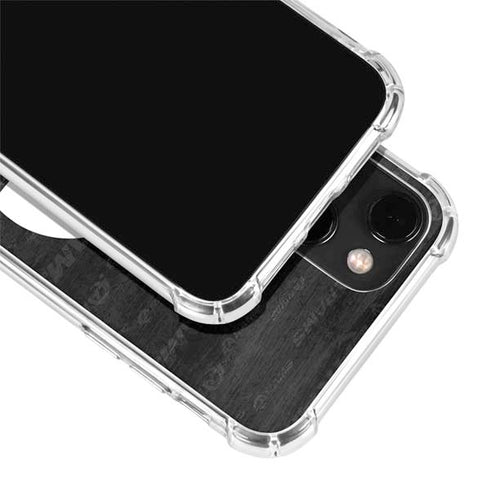 NFL Los Angeles Rams Black & White iPhone 13 Mini Clear Case