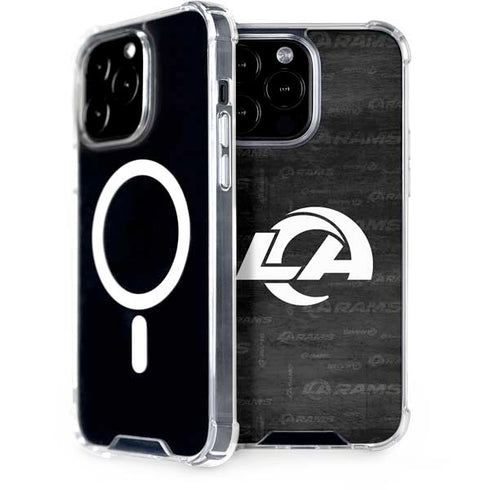 NFL Los Angeles Rams Black & White iPhone 13 Pro Max MagSafe Case