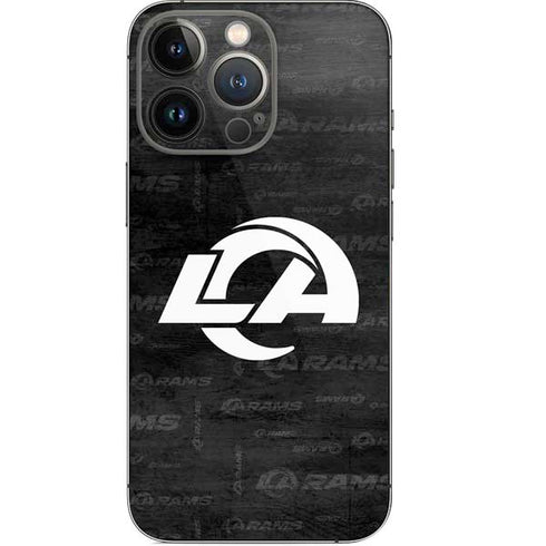 NFL Los Angeles Rams Black & White iPhone 13 Pro Skin