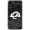 NFL Los Angeles Rams Black & White iPhone 14 Plus Clear Case