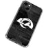 NFL Los Angeles Rams Black & White iPhone 14 Plus Clear Case