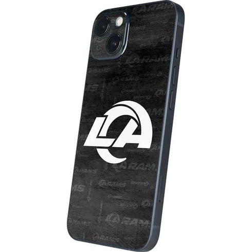 NFL Los Angeles Rams Black & White iPhone 15 Plus Skin